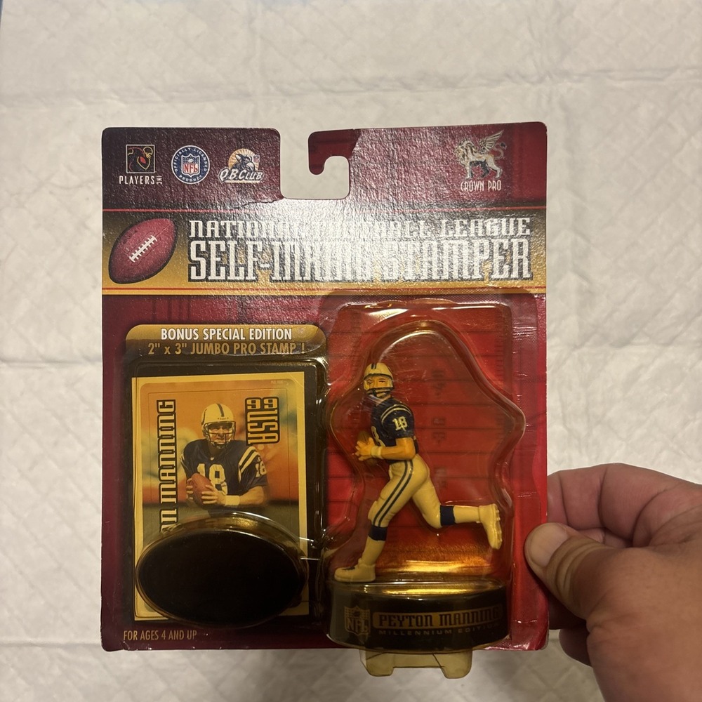 Vintage (1999) NFL Colts Football Self-Inking Stamper‎ - Peyton Manning